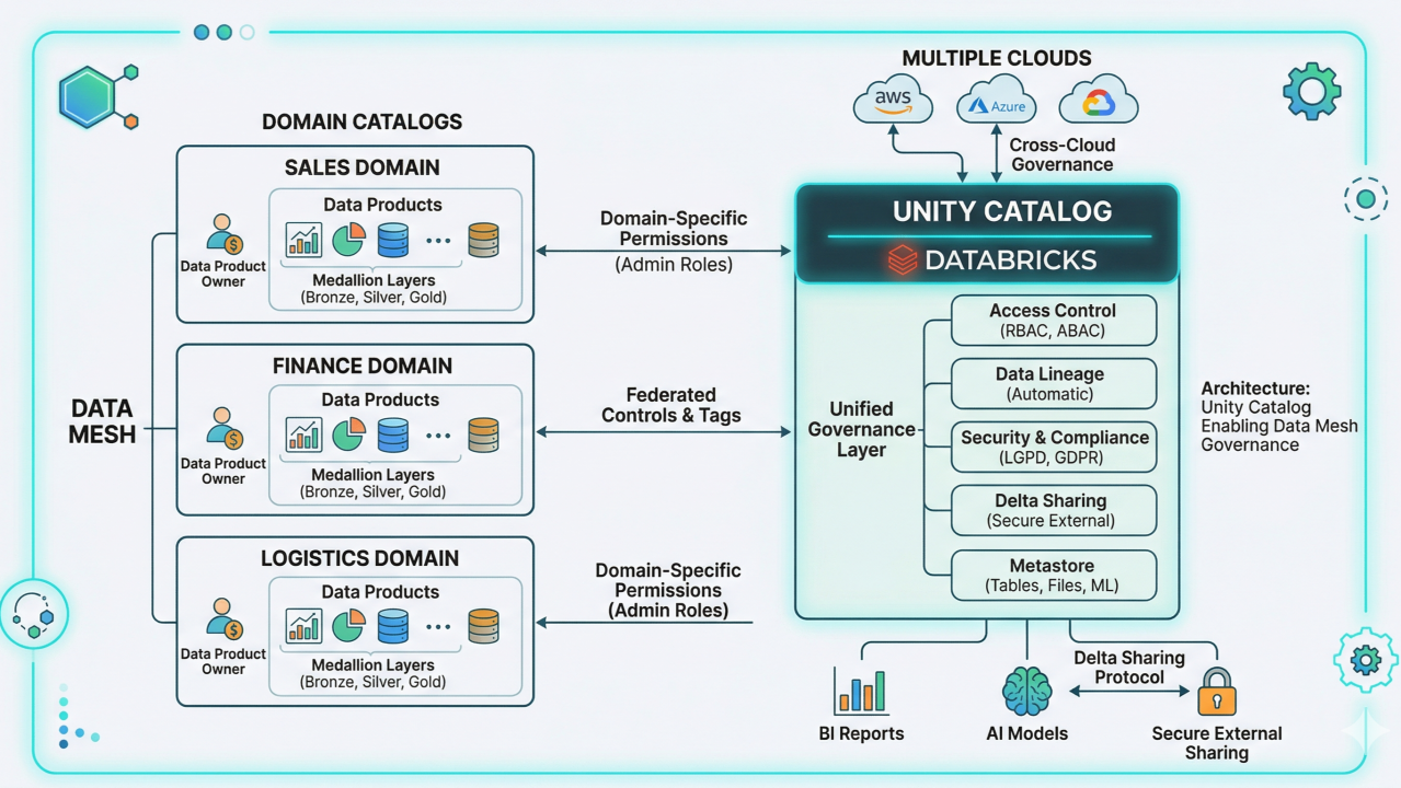 Unificando Unity Catalog e Data Mesh